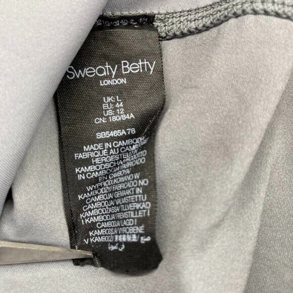 Sweaty Betty London Womens Leggings Size 12 Gray Goddess Terrazzo Foil - Picture 6 of 10